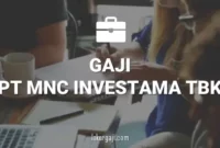 Gaji PT MNC Investama Tbk