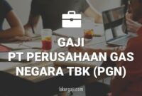 Gaji PT Perusahaan Gas Negara Tbk (PGN)