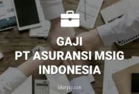 Gaji PT Asuransi MSIG Indonesia