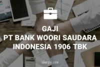 Gaji PT Bank Woori Saudara Indonesia 1906 Tbk
