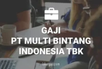 Gaji PT Multi Bintang Indonesia Tbk