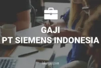 Gaji PT Siemens Indonesia
