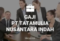 Gaji PT Tatamulia Nusantara Indah