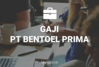 Gaji PT Bentoel Prima