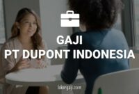 Gaji PT DuPont Indonesia