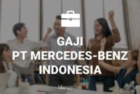 Gaji PT Mercedes-Benz Indonesia