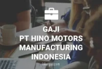 Gaji PT Hino Motors Manufacturing Indonesia