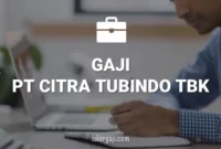 GAJI PT CITRA TUBINDO TBK