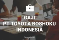 GAJI PT TOYOTA BOSHOKU INDONESIA