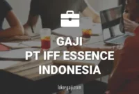 Gaji PT IFF Essence Indonesia