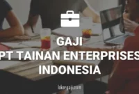 Gaji PT Tainan Enterprises Indonesia